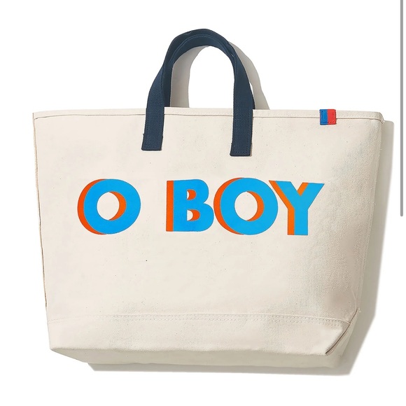 KULE The O BOY Canvas Large Tote Bag - Picture 1 of 9